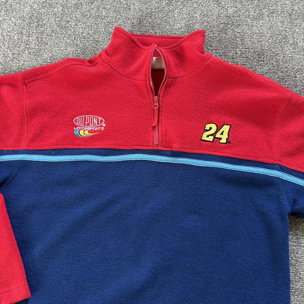 Jeff Gordon Pullover Fleece Mens Large NASCAR Racing 24 Dupont Motorsports‎ - Picture 3 of 10